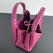 Bottega Veneta Campana Bag Purple 33x20x16.5cm - 6