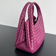 Bottega Veneta Campana Bag Purple 33x20x16.5cm - 5