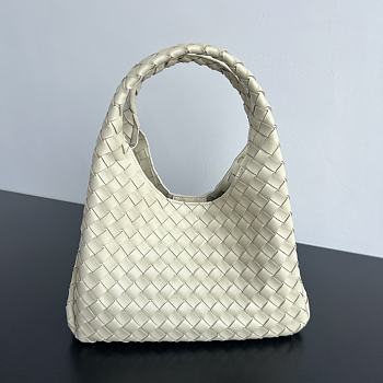 Bottega Veneta Campana Bag White 33x20x16.5cm