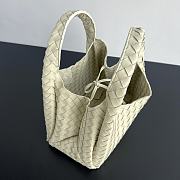 Bottega Veneta Campana Bag White 33x20x16.5cm - 6