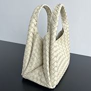 Bottega Veneta Campana Bag White 33x20x16.5cm - 4