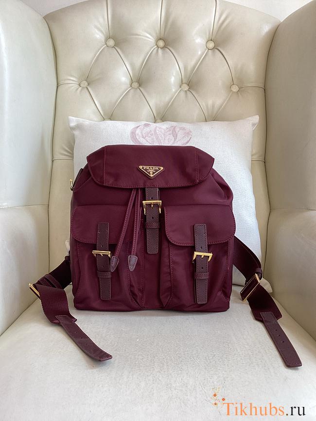 Prada Backpack Burgundy 28x23.5x12cm - 1
