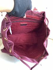 Prada Backpack Burgundy 28x23.5x12cm - 5