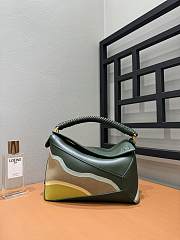 Loewe Puzzle Landscape Bag Green 24x10x14cm - 5
