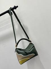 Loewe Puzzle Landscape Bag Green 24x10x14cm - 3