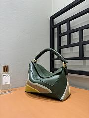 Loewe Puzzle Landscape Bag Green 24x10x14cm - 2