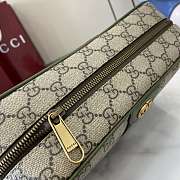 Gucci Ophidia Medium Crossbody Bag Beige Green 28.5x18x7.5cm - 3