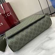 Gucci GG Pattern Medium Crossbody Bag Green 27x20x9cm - 4