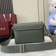 Gucci GG Pattern Medium Crossbody Bag Green 27x20x9cm - 2