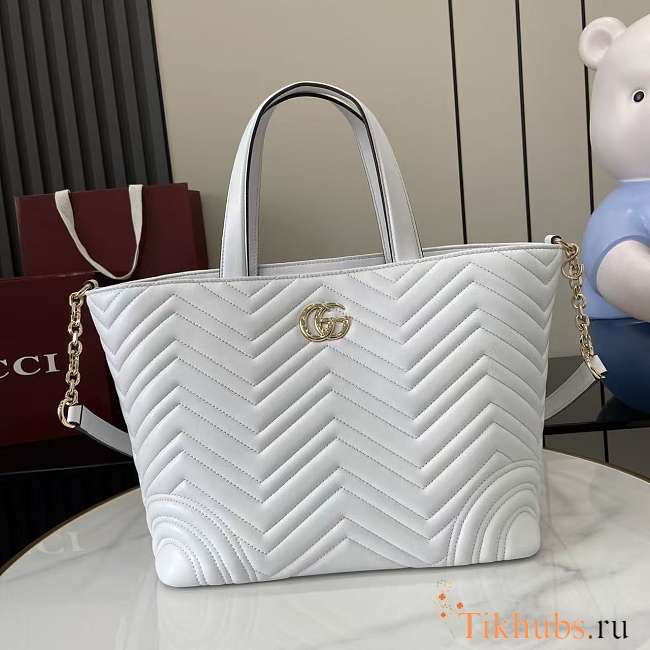 Gucci Medium Betty Shopper White 28x24x16cm - 1