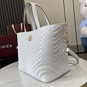 Gucci Medium Betty Shopper White 28x24x16cm - 4