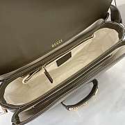 Gucci Horsebit 1955 Soft Medium Shoulder Bag Green 26x17.5x10cm - 3