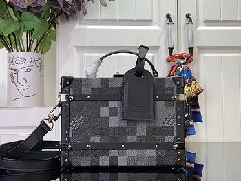 Louis Vuitton LV Handle Trunk Damoflage Black 24x16.5x8cm