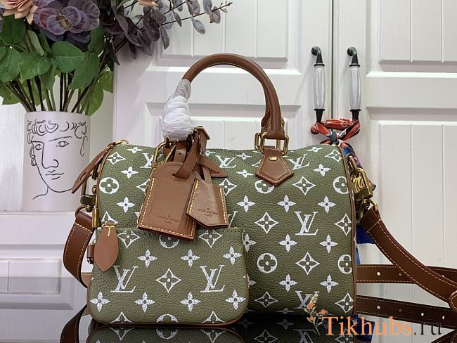 Louis Vuitton LV Speedy P9 Bandoulière 25 Dark Green 25x15x15cm - 1