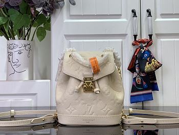 Louis Vuitton LV Backpack Nano Noe White 19x15x10cm