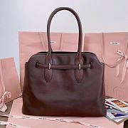 Miu Miu Aventure Nappa Leather Dark Brown Bag 40x31x13cm - 6
