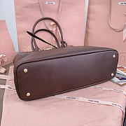Miu Miu Aventure Nappa Leather Dark Brown Bag 40x31x13cm - 5