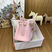 Hermes Birkin 25 Togo Crocodile Pink Gold 25cm - 6