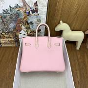 Hermes Birkin 25 Togo Crocodile Pink Gold 25cm - 4