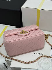 Chanel 25B Flap Bag Pink Lambskin Gold 18x13.5x7cm - 5