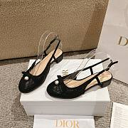 Dior Ballet Slingback Pump Black Lambskin 3cm - 1