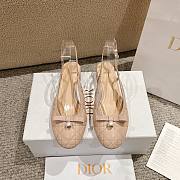 Dior Ballet Slingback Pump Beige Lambskin 3cm - 4