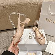 Dior Ballet Slingback Pump Beige Lambskin 3cm - 3