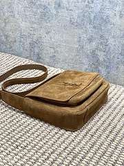 YSL Niki Satchel Suede Bag 21.5x16x8x9.5cm - 4
