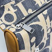 Dior Saddle Bag Blue and Beige Raffia-Effect 27x20x5cm - 6