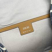 Dior Hit the Road Backpack with Flap Blue and Beige 43x43x18cm - 6