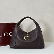 Gucci Softbit Maxi Shoulder Bag Dark Brown 46x26x16cm - 1