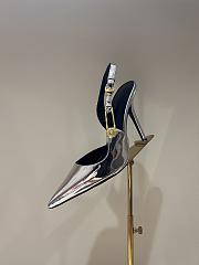 Versace Safety Pin Pumps Silver 10cm - 2