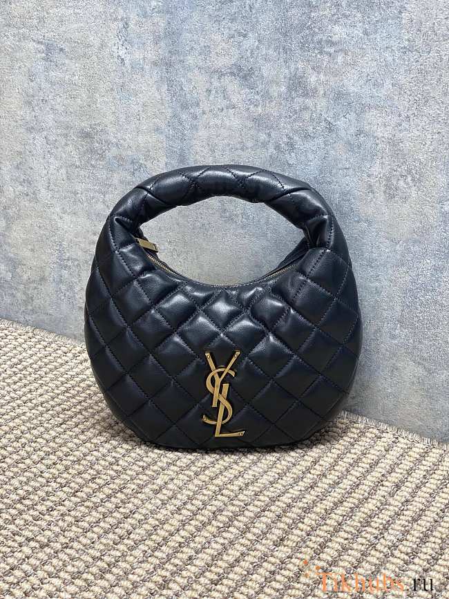 YSL Icarino Quilted Nappa Black Bag 17x13x3cm - 1