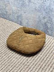 YSL Icarino Brown Suede Bag 17x13x3cm - 5