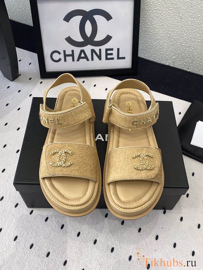 Chanel Beige Sandal 08 - 1