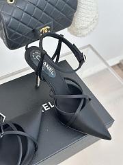 Chanel CC Ankle Strap Heels Pumps Black 10cm - 2