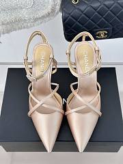 Chanel CC Ankle Strap Heels Pumps Pink 10cm - 3