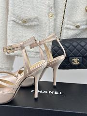 Chanel CC Ankle Strap Heels Pumps Pink 10cm - 2