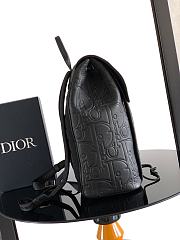 Dior Daily Backpack with Flap Black 40.5x30.5x15.5cm - 4