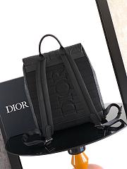 Dior Daily Backpack with Flap Black 40.5x30.5x15.5cm - 5