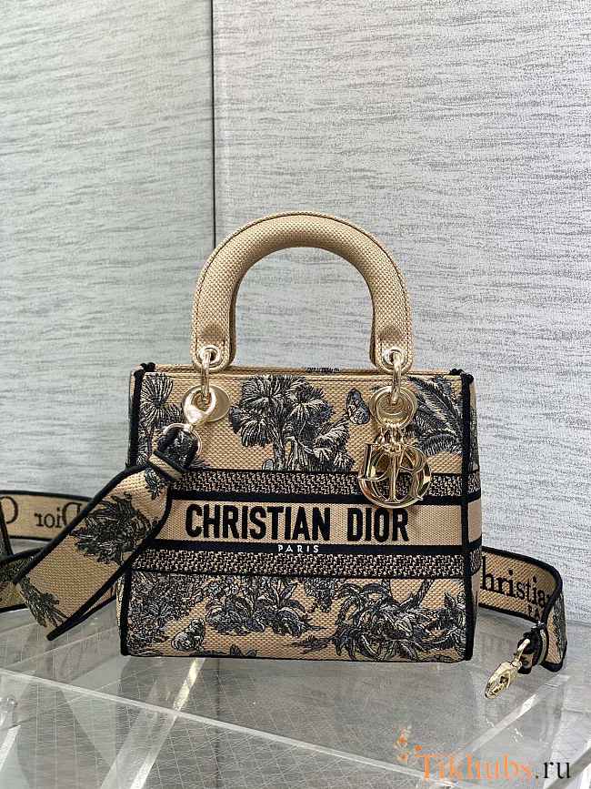 Dior Lady D-lite Dioriviera Beige Palms 24x11x20cm - 1