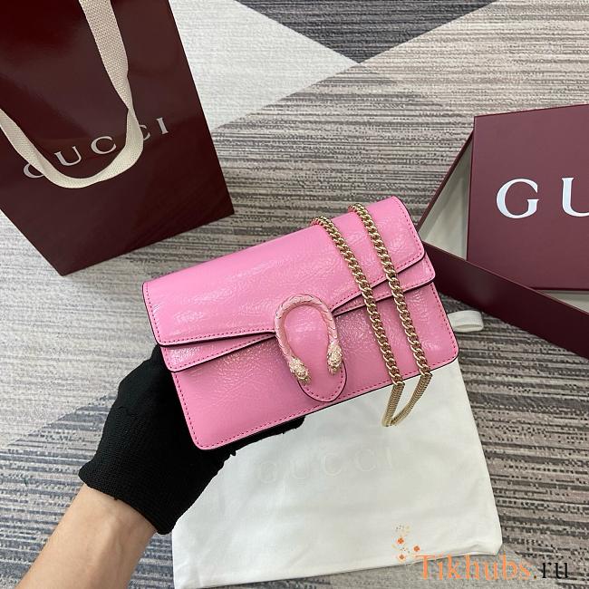 Gucci Dionysus Mini Shoulder Bag Pink 11x7.5x6.5cm - 1