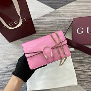 Gucci Dionysus Mini Shoulder Bag Pink 11x7.5x6.5cm - 1