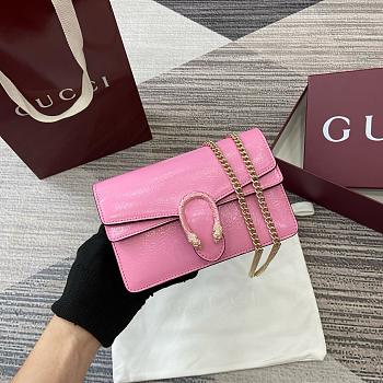 Gucci Dionysus Mini Shoulder Bag Pink 11x7.5x6.5cm