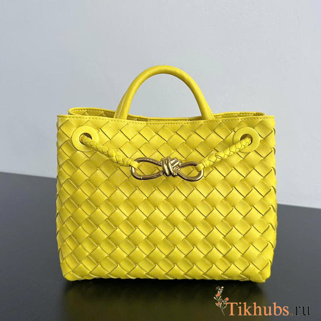 Bottega Veneta Small Andiamo Yellow Bag 25x22x10.5cm - 1