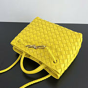 Bottega Veneta Small Andiamo Yellow Bag 25x22x10.5cm - 4