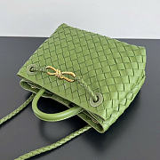Bottega Veneta Small Andiamo Green Bag 25x22x10.5cm - 5