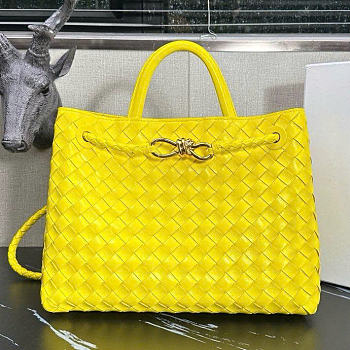 Bottega Veneta Medium Andiamo Yellow 32.5x24x12cm