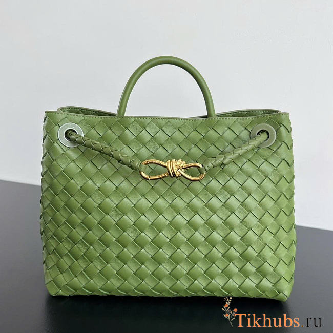Bottega Veneta Medium Green Andiamo 32.5x24x12cm - 1
