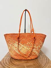 Loewe Medium Anagram Basket Bag Orange 46x24x15cm - 5